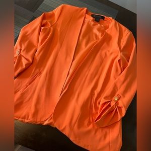 Orange blazer